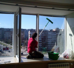 Мытье окон в однокомнатной квартире Солнечный